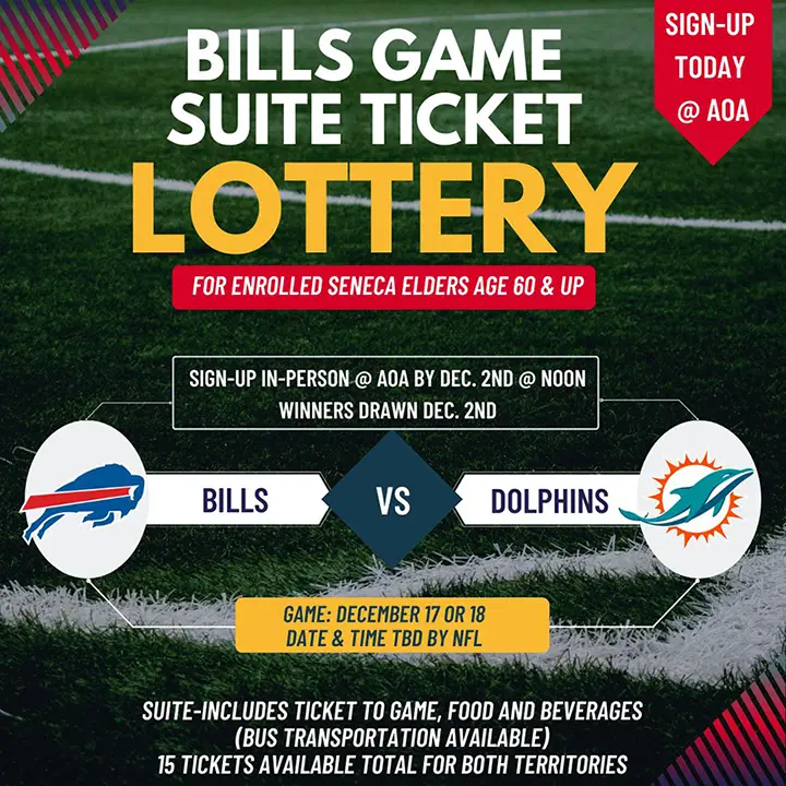 Bills Game Suite Ticket Lottery - SNI