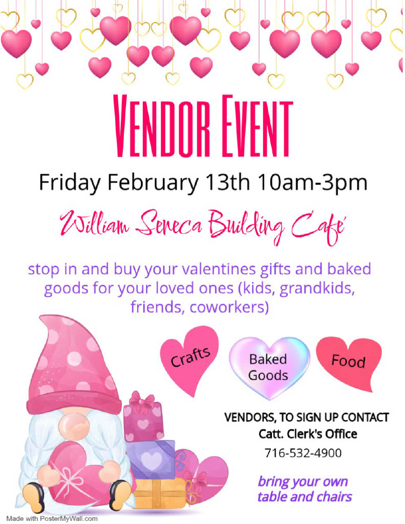Valentine's Vendor Day at the William Seneca Building on 2/13/2026