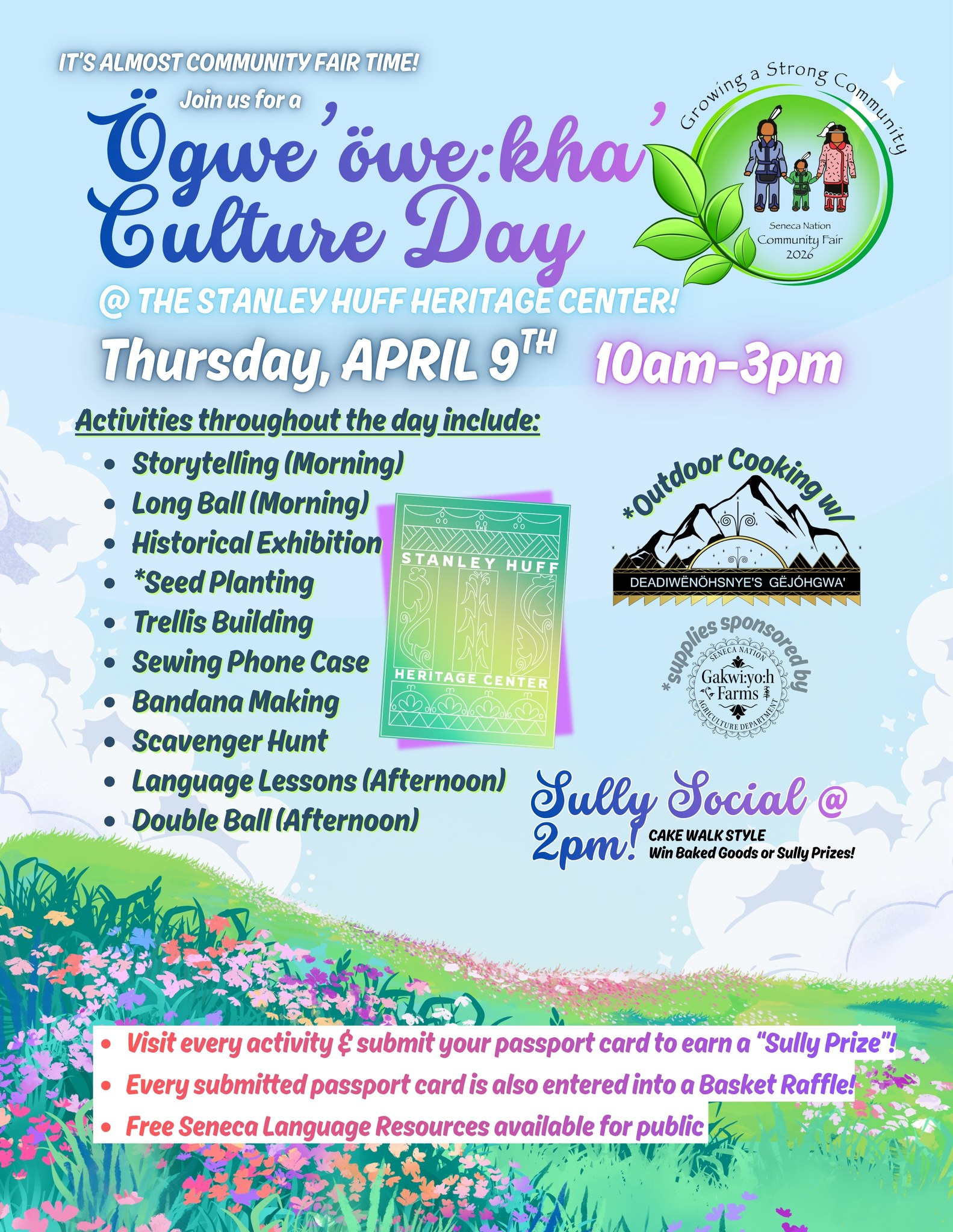 Culture Day flyer for the Seneca Nation Community Fair 2026