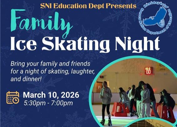 Family Ice Skating Night at the CCC including open ice skating and activities on March 10