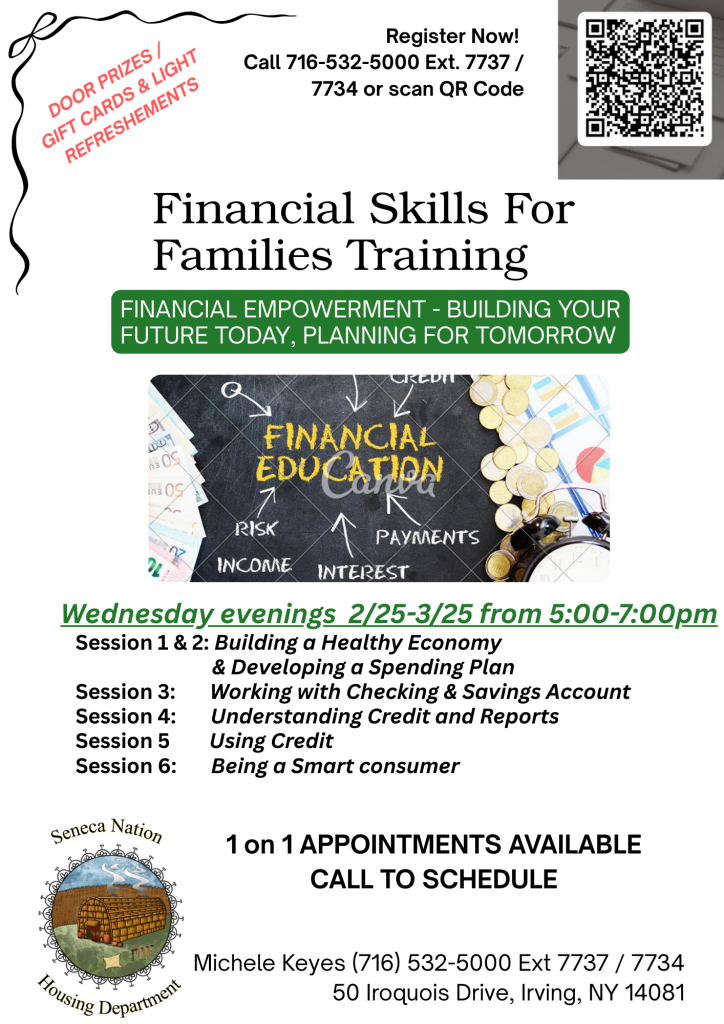 financial skills for families training through seneca housing