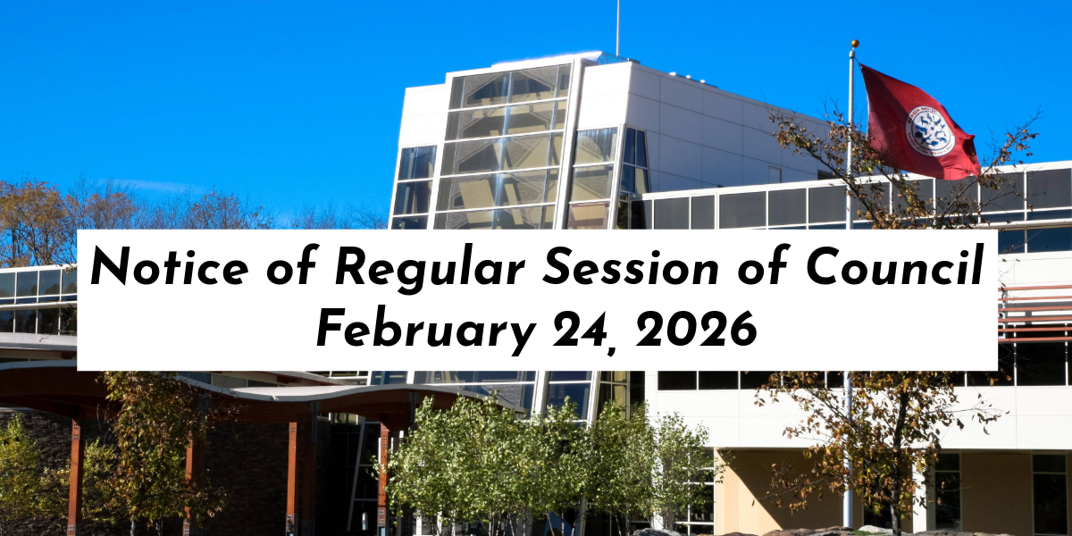 Special Session of Council on Tuesday, February 24, 2026
