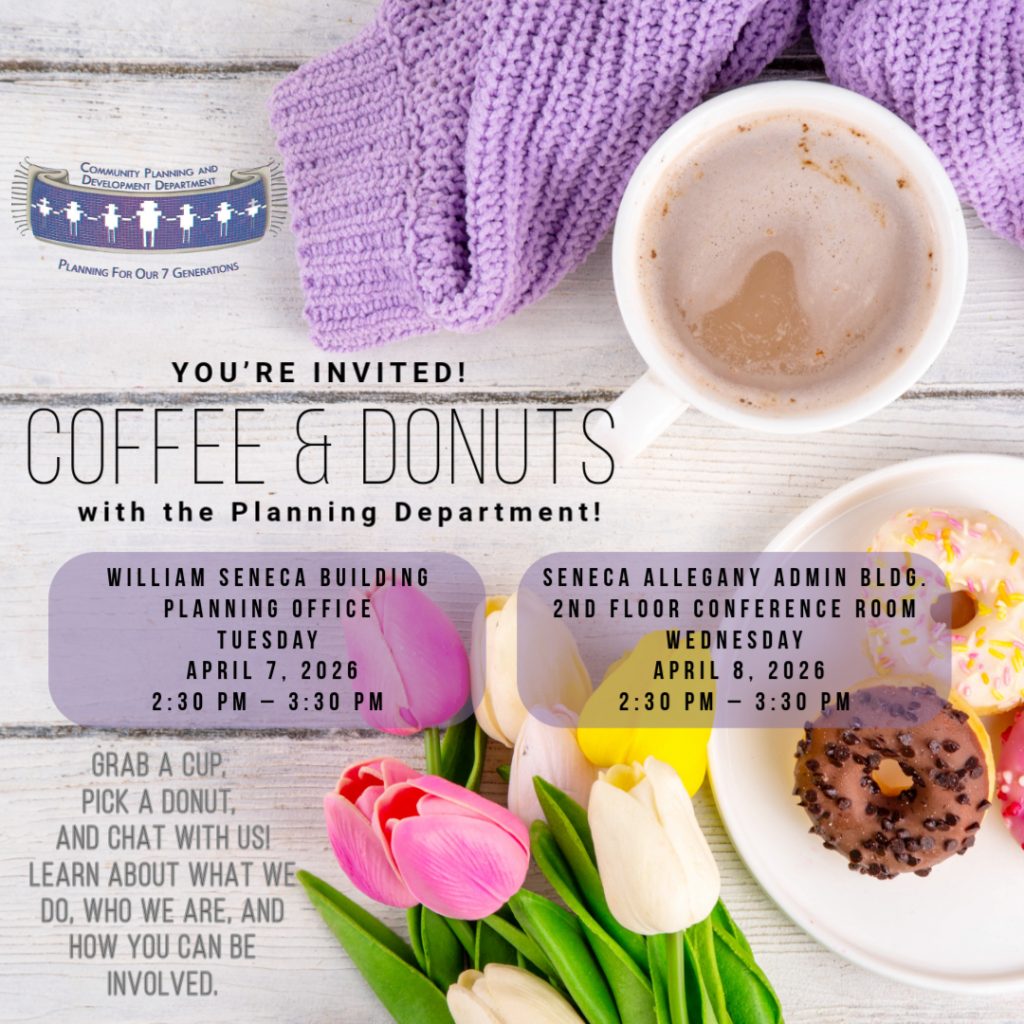 cpdd coffee and donuts events on april 7 and april 8, 2026 for the seneca nation