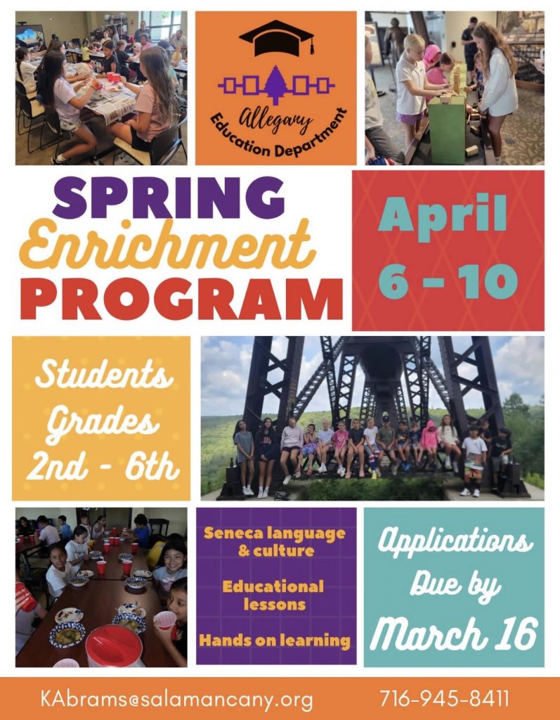 Allegany Education Department Spring Break Enrichment Program