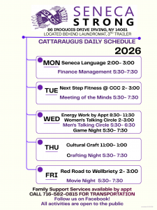 Seneca Strong Schedule