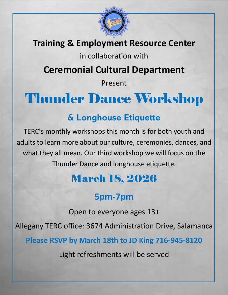 terc thunder dance workshop and longhouse etiquette training