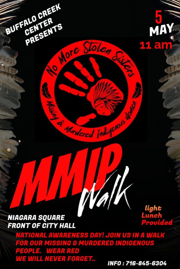 Seneca Buffalo Creek presents MMIP walk for Missing & Murdered Indigenous Peoples Day on May 5, 2026