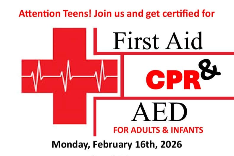 terc first aid class for teens