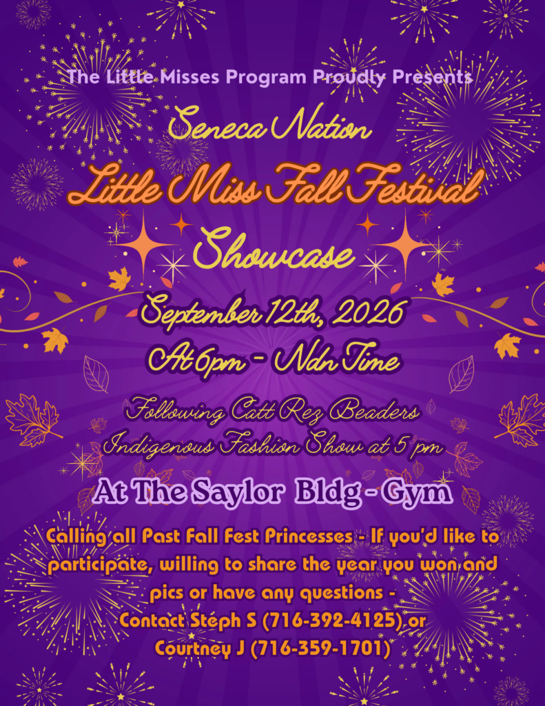 little miss fall festival showcase at the Seneca Fall Festival in Cattaraugus.