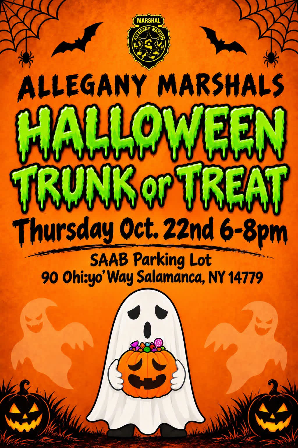 Marshals Trunk or Treat Halloween Event in Allegany