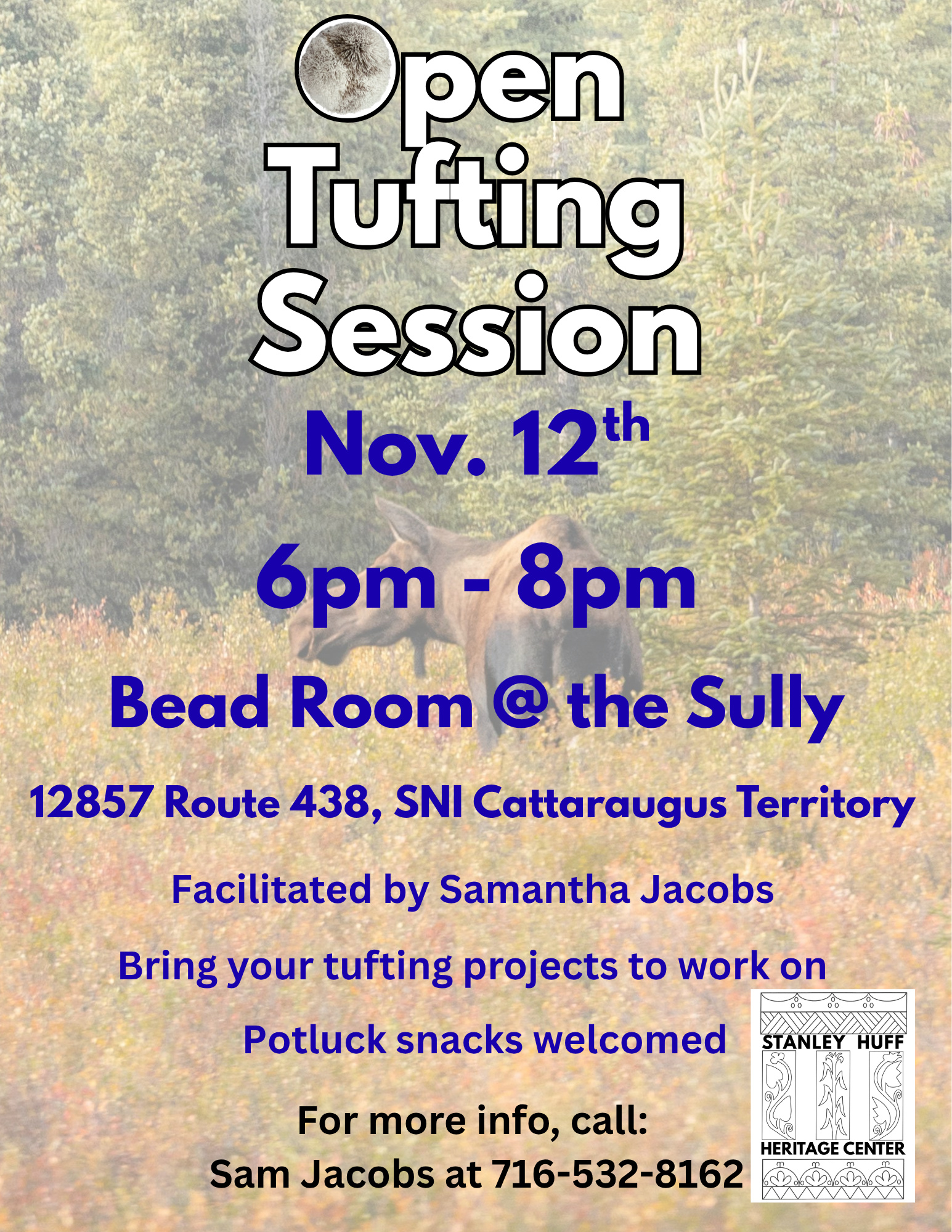 Open Tufting Session at the Sully on November 12, 2026 in the Bead Room in Irving, NY
