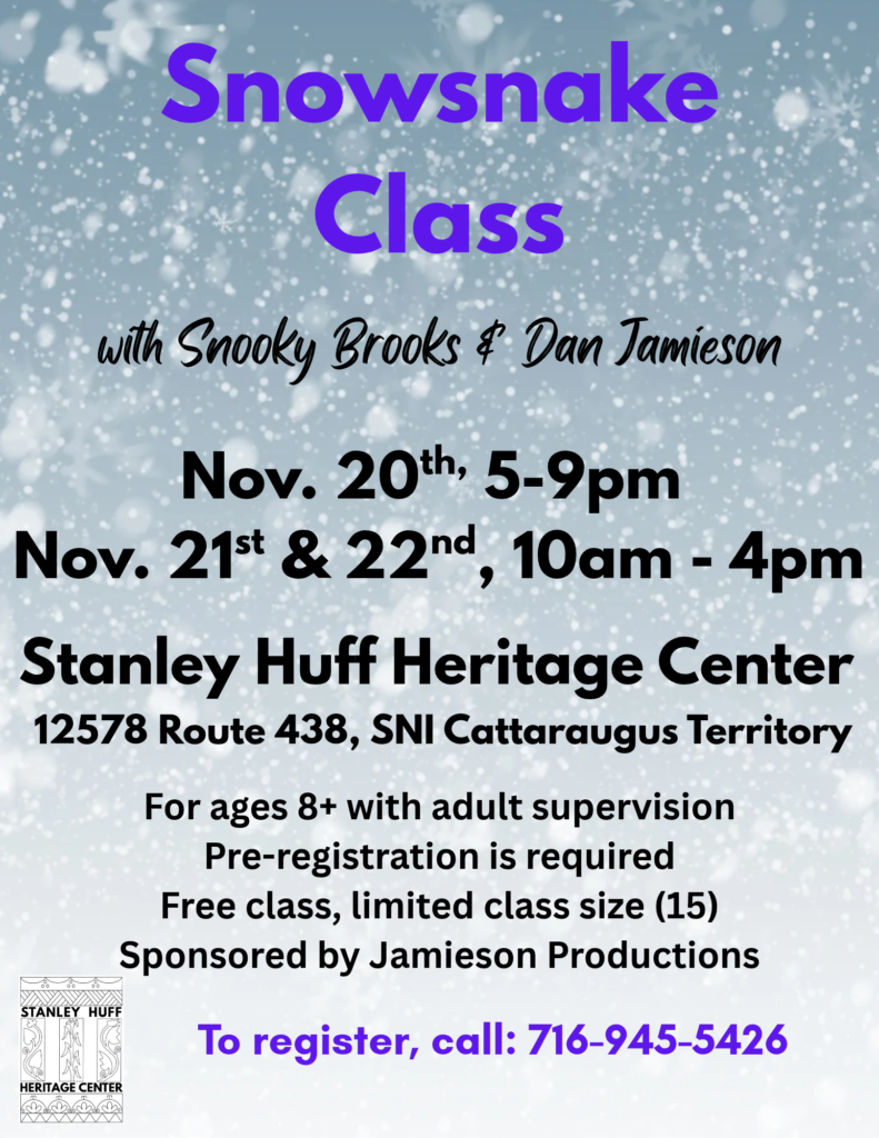 snowsnake class at the Sully in Irving, NY in November 2026